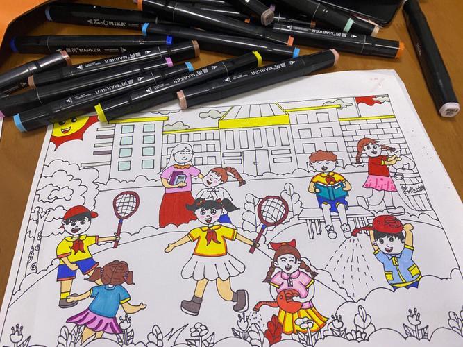 校园生活图片绘画 校园生活图片绘画大全