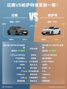 迈腾和帕萨特哪个好？两车对比谁的档次更高