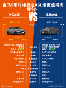宝马5系和奥迪A6L哪个好？两车对比怎么选