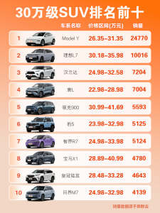 30万左右的SUV推荐：有哪些值得买的好车