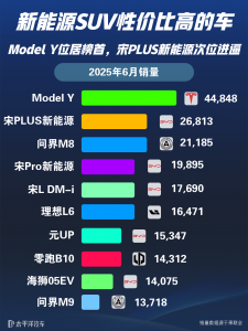 SUV车型大全2025新款价格怎么看？新能源SUV排行榜一览