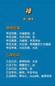 八字命带魁罡命带禄