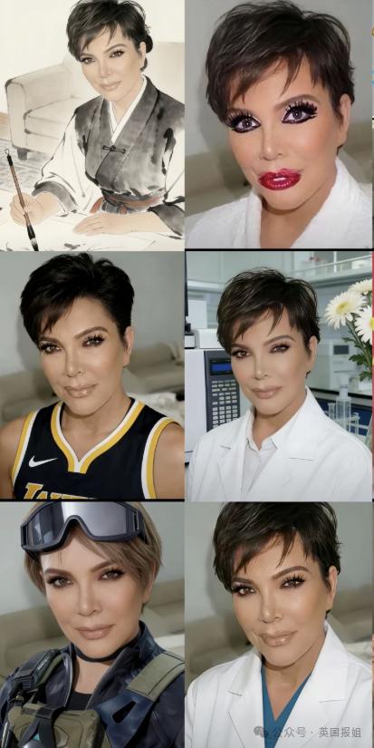 卡戴珊70岁母亲爆红成中国“财神奶”？被网友P成锦鲤求财运，本人回应