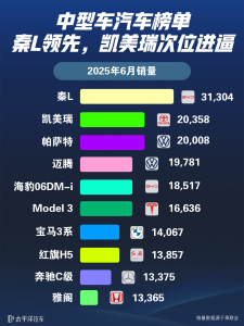  中型车哪款好？中型轿车前十品牌有哪些