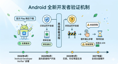Google启动Android开发者身份验证体系 应用侧载机制迎来重大调整