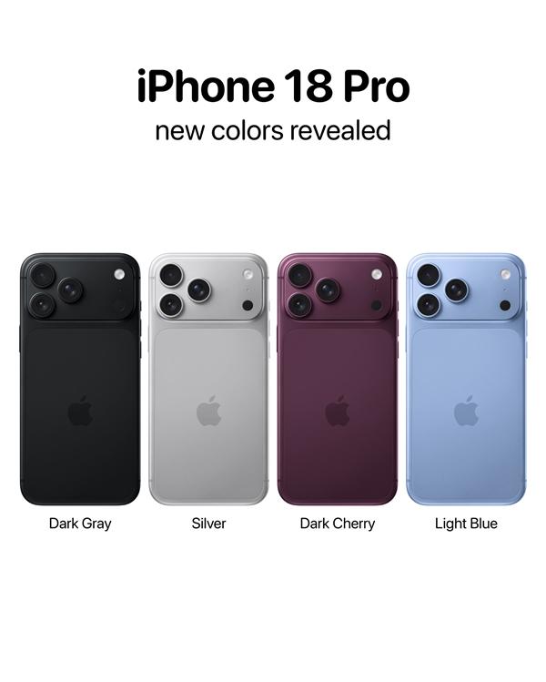 复刻远峰蓝！iPhone 18 Pro新款蓝色曝光