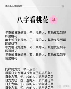 八字桃花多的命理特征是 八字排盘算命