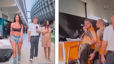 1米8的克罗地亚女模现身F1赛场，令摄影师分神，“最性感球迷”争议多