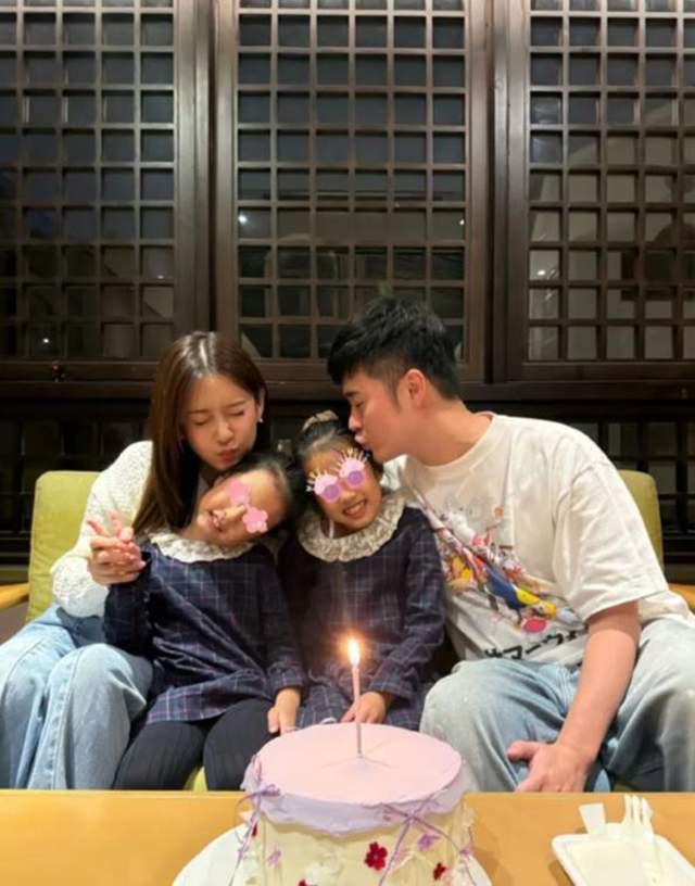 上海街头偶遇陈赫,跟张子萱走一起显普通,穿增高鞋裤子依旧拖地