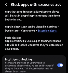 三星Device Care更新 可自动拦截广告通知过多的App